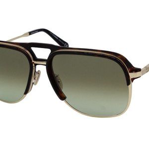 Omega 0015-H 52P Tortoise Gold Green Gradient Men’s Sunglasses 60-17-135 W/Case